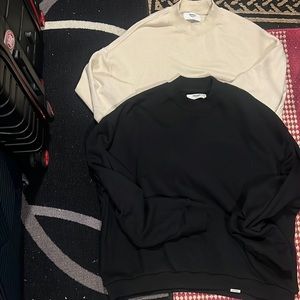 2 pack represent blanks mock neck crewneck